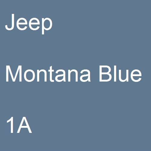 Jeep, Montana Blue, 1A.